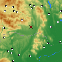 Nearby Forecast Locations - Košice - Mapa