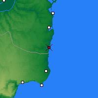 Nearby Forecast Locations - Mangalia - Mapa