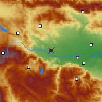 Nearby Forecast Locations - Pazardzhik - Mapa