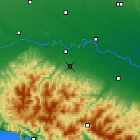 Nearby Forecast Locations - Placência - Mapa