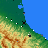 Nearby Forecast Locations - Cervia - Mapa