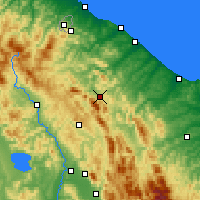 Nearby Forecast Locations - Frontone - Mapa