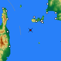 Nearby Forecast Locations - Ilha Pianosa - Mapa