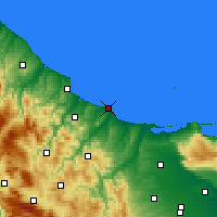 Nearby Forecast Locations - Termoli - Mapa