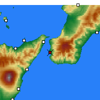 Nearby Forecast Locations - Régio da Calábria - Mapa