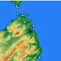 Nearby Forecast Locations - Ólbia - Mapa