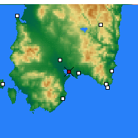 Nearby Forecast Locations - Cagliari - Mapa