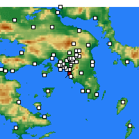 Nearby Forecast Locations - Atenas - Mapa