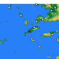 Nearby Forecast Locations - Cós - Mapa