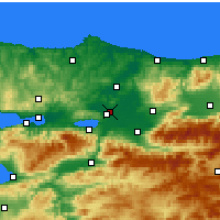 Nearby Forecast Locations - Adapazarı - Mapa