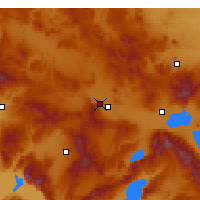 Nearby Forecast Locations - Afyonkarahisar - Mapa