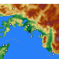 Nearby Forecast Locations - Dalaman - Mapa