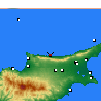 Nearby Forecast Locations - Cirénia - Mapa