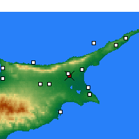 Nearby Forecast Locations - Lefcônico - Mapa