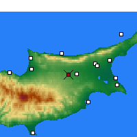 Nearby Forecast Locations - Nicósia - Mapa