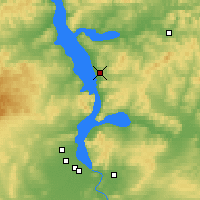 Nearby Forecast Locations - Lebyazh - Mapa
