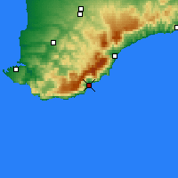Nearby Forecast Locations - Ialta - Mapa