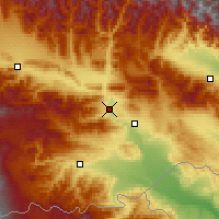 Nearby Forecast Locations - Tiblíssi - Mapa