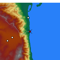 Nearby Forecast Locations - Astara - Mapa