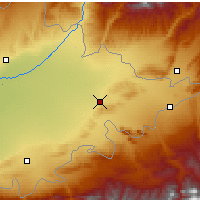 Nearby Forecast Locations - Andijã - Mapa