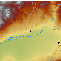 Nearby Forecast Locations - Namangã - Mapa