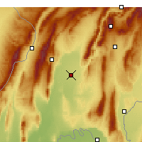 Nearby Forecast Locations - Qurghonteppa - Mapa