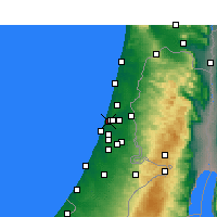 Nearby Forecast Locations - Tel Aviv - Mapa