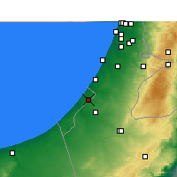 Nearby Forecast Locations - Gaza - Mapa