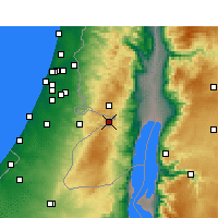 Nearby Forecast Locations - Jerusalém - Mapa