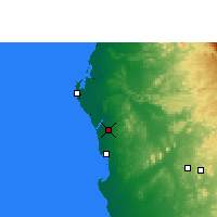 Nearby Forecast Locations - Gidá - Mapa