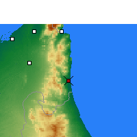 Nearby Forecast Locations - Fujeira - Mapa