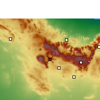 Nearby Forecast Locations - Jabal Xemece - Mapa
