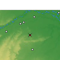 Nearby Forecast Locations - Gwalior - Mapa