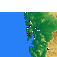 Nearby Forecast Locations - Bombaim - Mapa