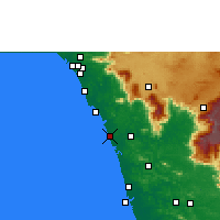 Nearby Forecast Locations - Calecute - Mapa