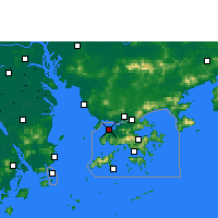 Nearby Forecast Locations - Lau Fau Shan - Mapa