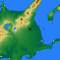 Nearby Forecast Locations - Nakashibetsu - Mapa