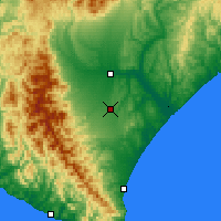 Nearby Forecast Locations - Tokachi - Mapa