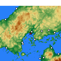 Nearby Forecast Locations - Hiroshima - Mapa