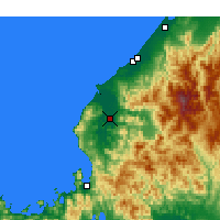 Nearby Forecast Locations - Fukui - Mapa