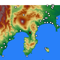 Nearby Forecast Locations - Mishima - Mapa
