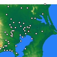 Nearby Forecast Locations - Shimofusa - Mapa