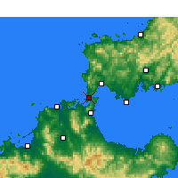 Nearby Forecast Locations - Shimonoseki - Mapa