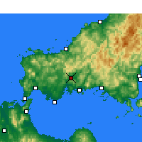 Nearby Forecast Locations - Yamaguchi - Mapa