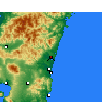 Nearby Forecast Locations - Nyutabaru - Mapa
