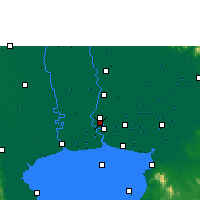 Nearby Forecast Locations - Bangkok Port - Mapa
