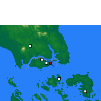 Nearby Forecast Locations - Singapura - Mapa