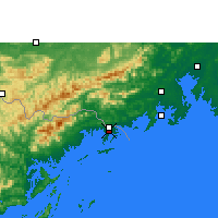 Nearby Forecast Locations - Móng Cái - Mapa