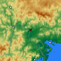 Nearby Forecast Locations - Hunchun - Mapa