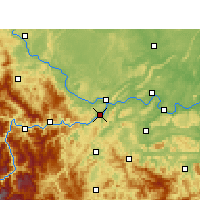 Nearby Forecast Locations - Yibin - Mapa